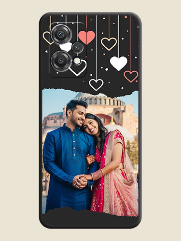 Custom Love Hangings with Splash Wave Picture on Space Black Custom Soft Matte Phone Back Cover - OnePlus Nord CE 2 Lite 5G