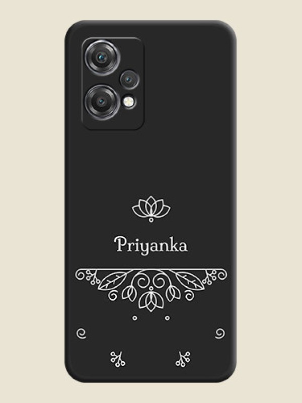 Custom Lotus Garden Custom Text On Space Black Personalized Soft Matte Phone Covers -Oneplus Nord Ce 2 Lite 5G
