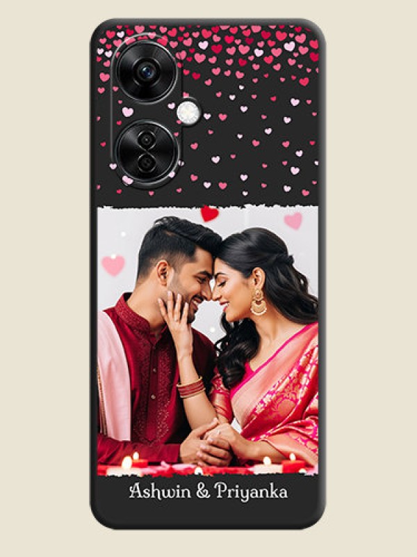Custom Fall in Love with Your Partner  on Photo on Space Black Soft Matte Phone Cover - Nord CE 3 Lite 5G