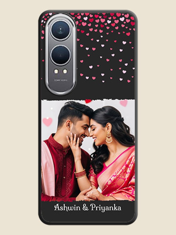 Custom Fall in Love with Your Partner on Photo On Space Black Custom Soft Matte Mobile Back Cover - OnePlus Nord CE 4 Lite 5G