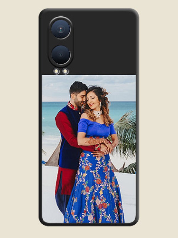Custom Image Upload With Space Black Color On Custom Soft Matte Mobile Back Cover - OnePlus Nord Ce 4 Lite 5G