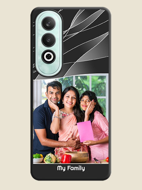 Custom Mixed Wave Lines - Photo on Space Black Soft Matte Mobile Cover - OnePlus Nord CE 4