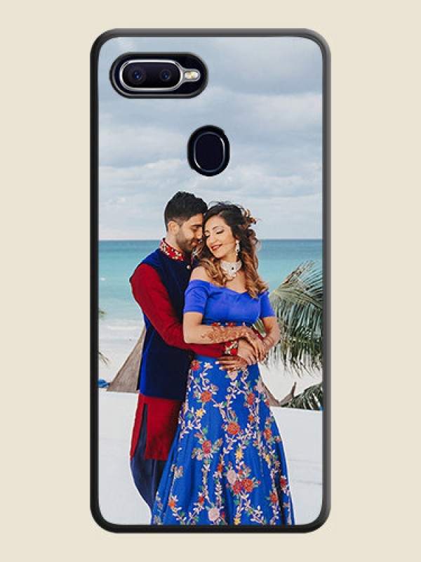 Custom Full Single Pic Upload On Space Black Personalized Soft Matte Phone Covers -Oppo A12