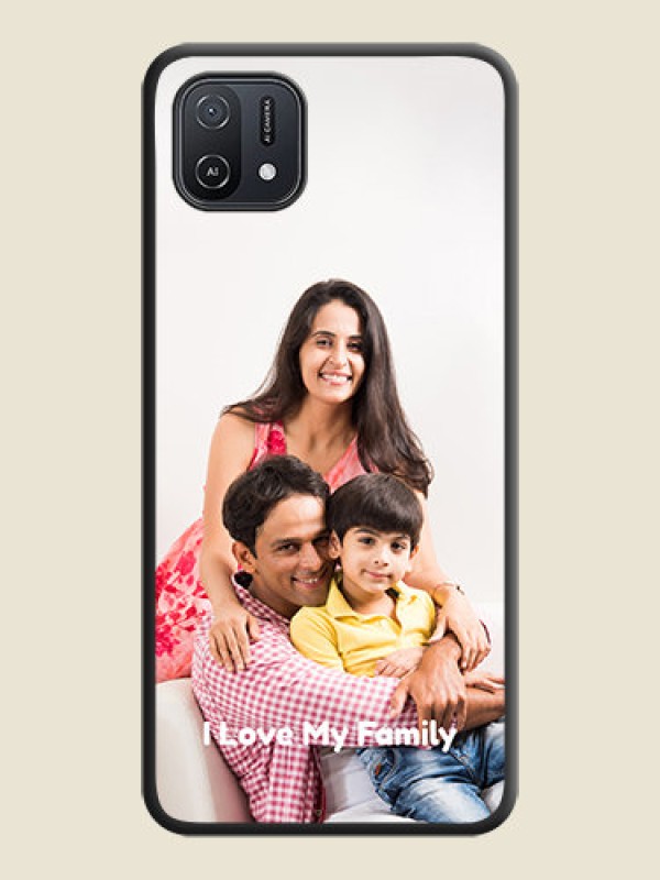 Custom Full Single Pic Upload With Text On Space Black Personalized Soft Matte Phone Covers -Oppo A16E