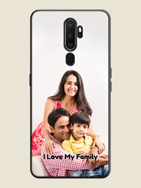 Custom Full Single Pic Upload With Text On Space Black Personalized Soft Matte Phone Covers -Oppo A5 2020