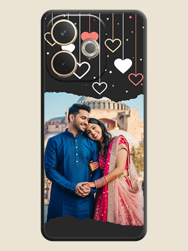 Custom Love Hangings with Splash Wave Picture On Space Black Custom Soft Matte Mobile Back Cover - Oppo A5 Pro 5G