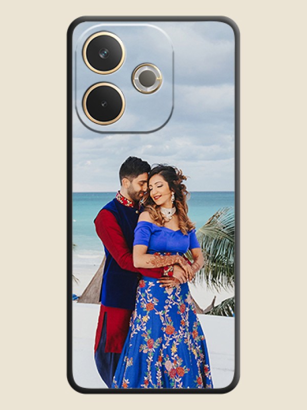 Custom Full Single Pic Upload On Space Black Custom Soft Matte Mobile Back Cover - Oppo A5 Pro 5G