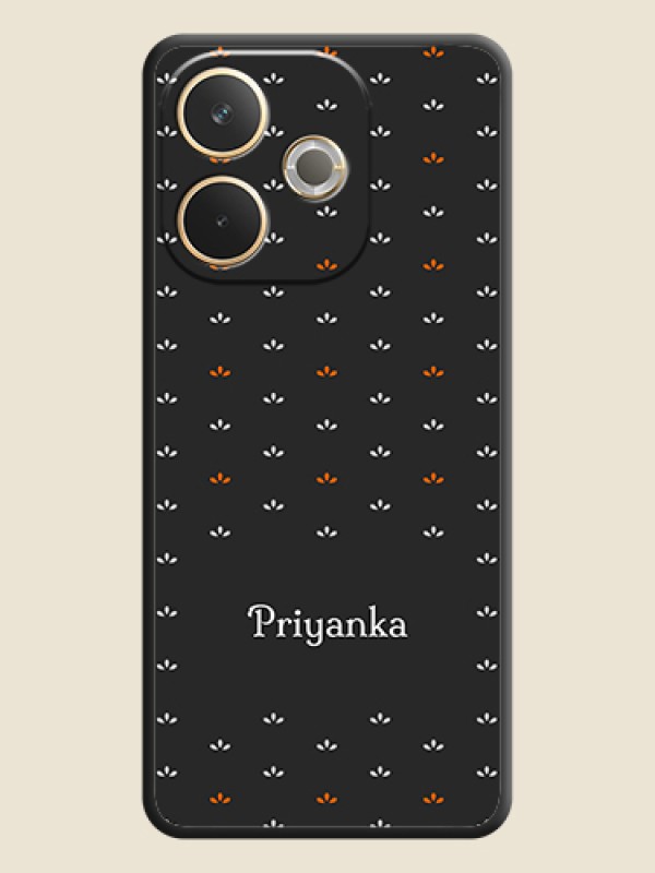 Custom Simple Pattern With Custom Text On Space Black Custom Soft Matte Mobile Back Cover - Oppo A5 Pro 5G