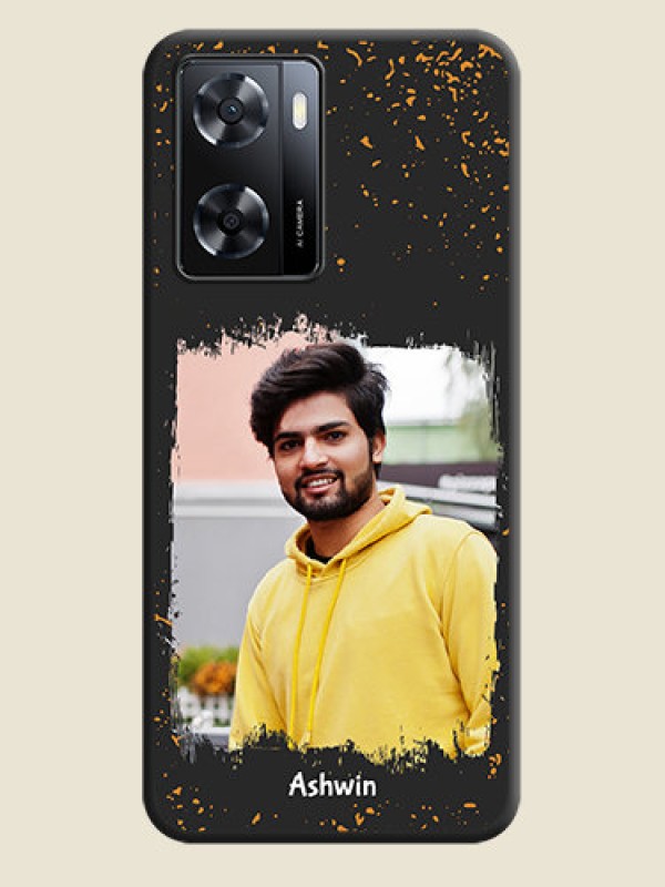 Custom Spray Free Design on Photo on Space Black Soft Matte Phone Cover - Oppo A57 2022