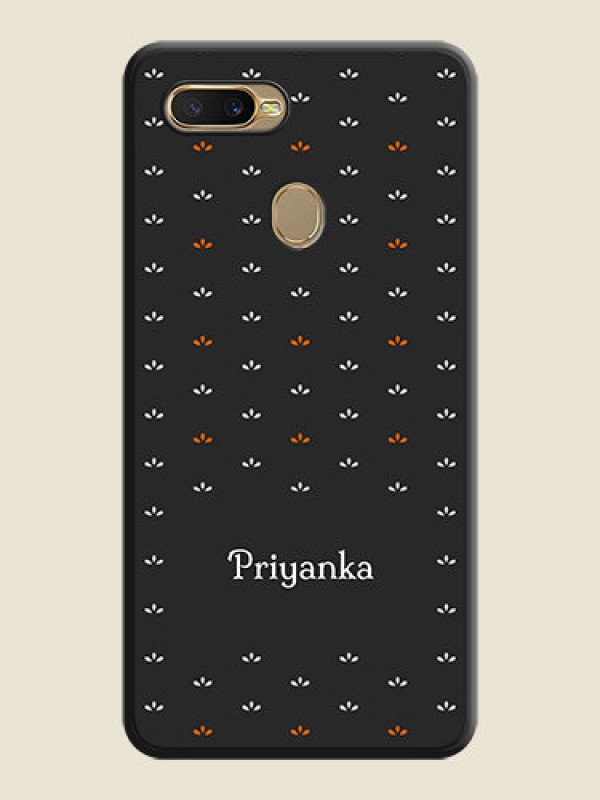 Custom Simple Pattern With Custom Text On Space Black Personalized Soft Matte Phone Covers -Oppo A5S