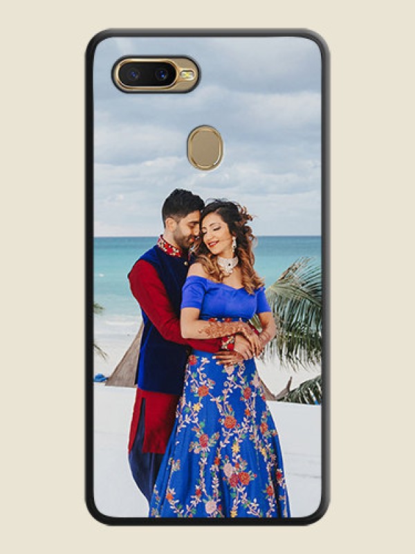 Custom Full Single Pic Upload On Space Black Personalized Soft Matte Phone Covers -Oppo A7