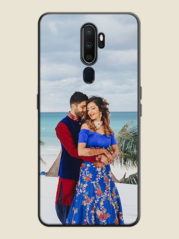 Custom Full Single Pic Upload On Space Black Personalized Soft Matte Phone Covers -Oppo A9 2020