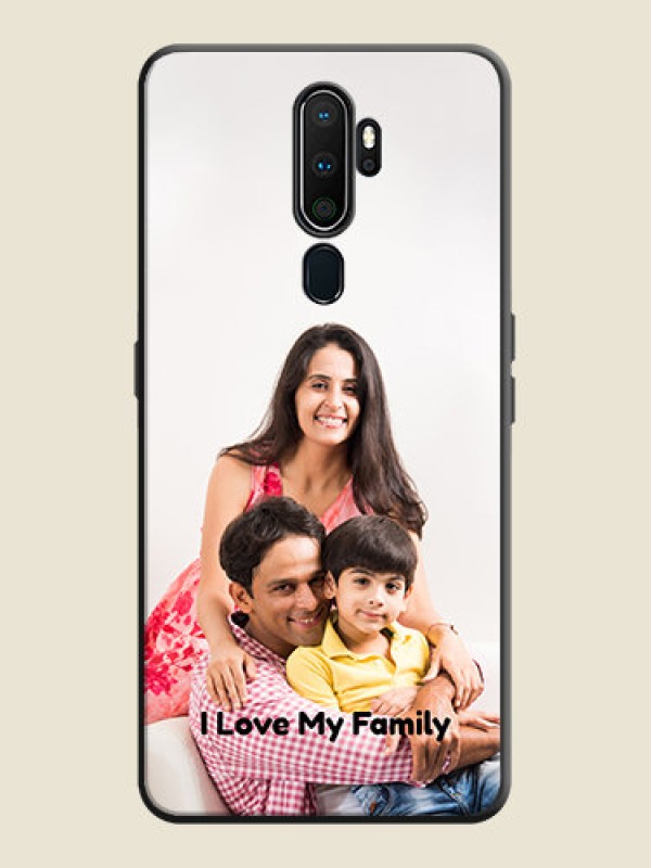 Custom Full Single Pic Upload With Text On Space Black Personalized Soft Matte Phone Covers -Oppo A9 2020