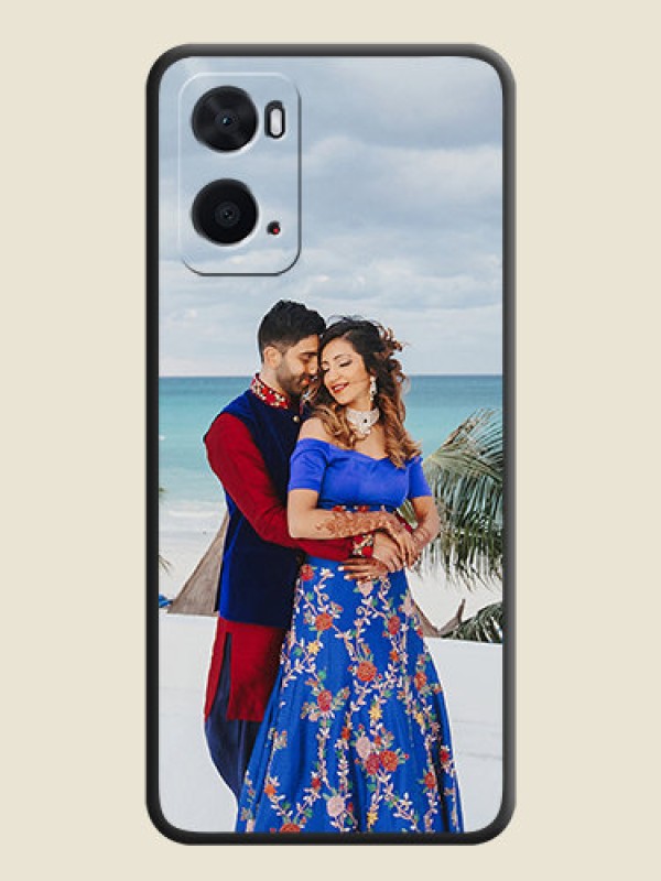 Custom Full Single Pic Upload On Space Black Personalized Soft Matte Phone Covers -Oppo A96
