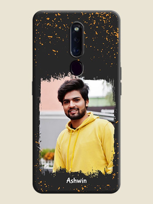 Custom Spray Free Design - Photo on Space Black Soft Matte Phone Cover - Oppo F11 Pro