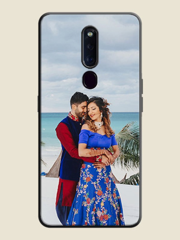 Custom Full Single Pic Upload On Space Black Personalized Soft Matte Phone Covers -Oppo F11 Pro