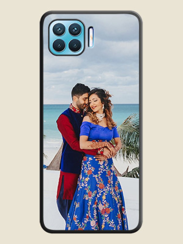 Custom Full Single Pic Upload On Space Black Personalized Soft Matte Phone Covers -Oppo F17 Pro