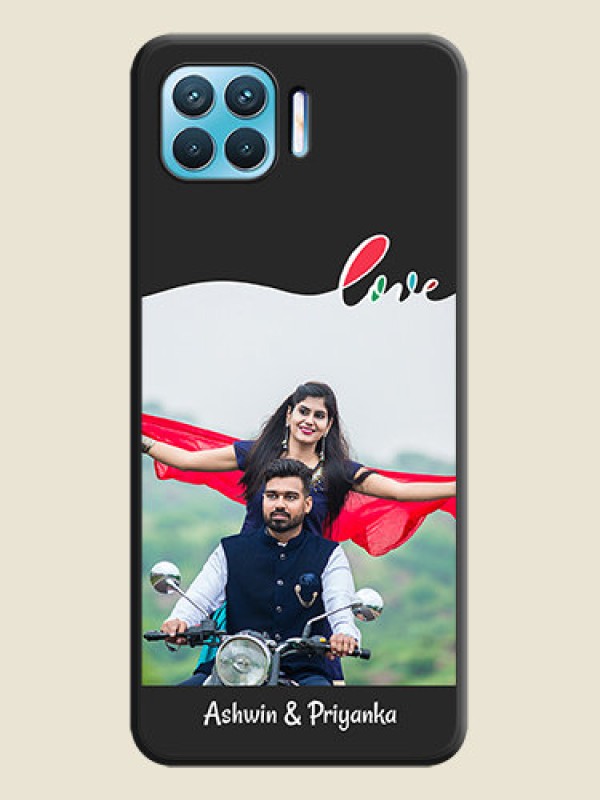 Custom Fall in Love Pattern with Picture on Photo on Space Black Soft Matte Mobile Case - Oppo F17