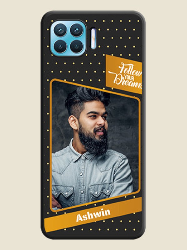Custom Follow Your Dreams with White Dots on Space Black Custom Soft Matte Phone Cases - Oppo F17
