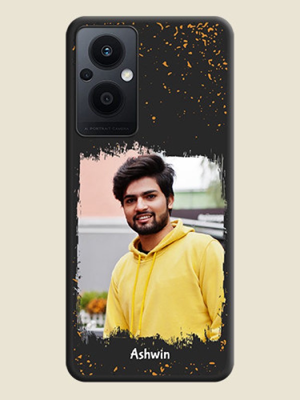 Custom Spray Free Design on Photo on Space Black Soft Matte Phone Cover - Oppo F21s Pro 5G