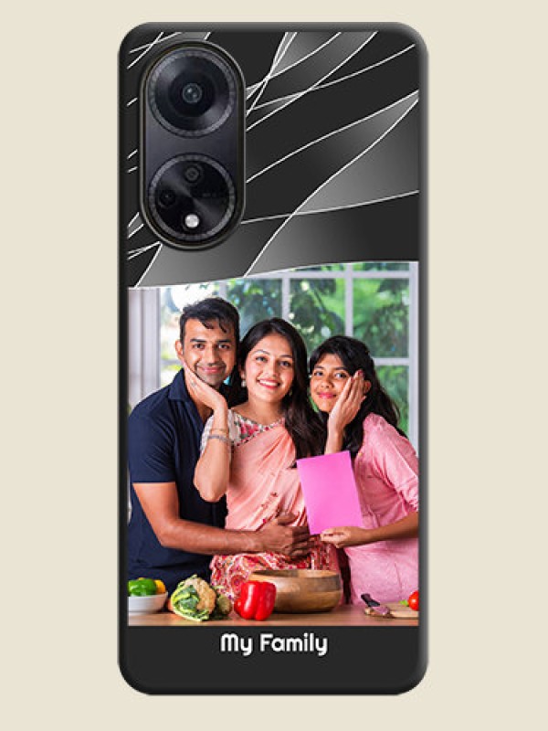 Custom Mixed Wave Lines - Photo on Space Black Soft Matte Mobile Cover - Oppo F23 5G