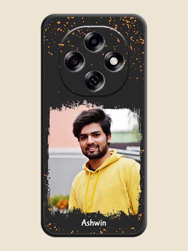 Custom Spray Free Design on Photo On Space Black Custom Soft Matte Mobile Back Cover - Oppo F31 Pro 5G