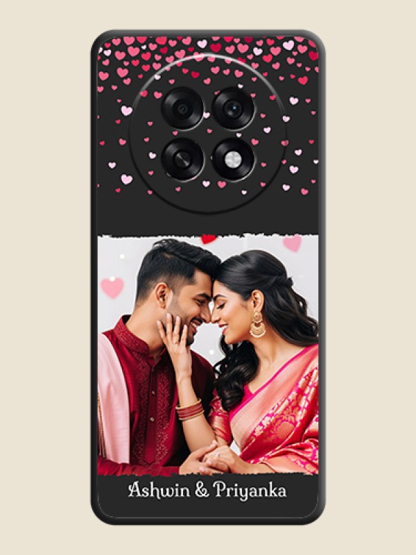 Custom Fall in Love with Your Partner on Photo On Space Black Custom Soft Matte Mobile Back Cover - Oppo F31 Pro Plus 5G