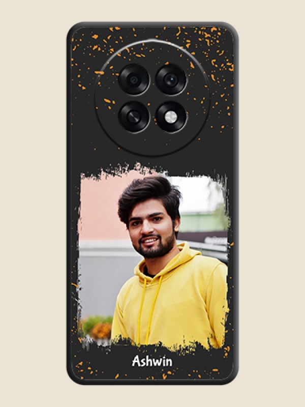 Custom Spray Free Design on Photo On Space Black Custom Soft Matte Mobile Back Cover - Oppo F31 Pro Plus 5G