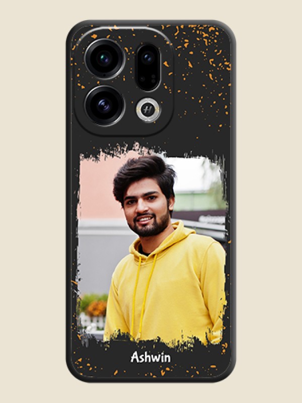 Custom Spray Free Design on Photo On Space Black Custom Soft Matte Mobile Back Cover - Oppo Find X9 5G