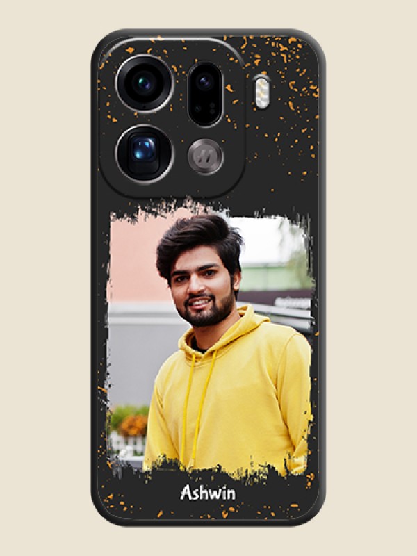 Custom Spray Free Design on Photo On Space Black Custom Soft Matte Mobile Back Cover - Oppo Find X9 Pro 5G