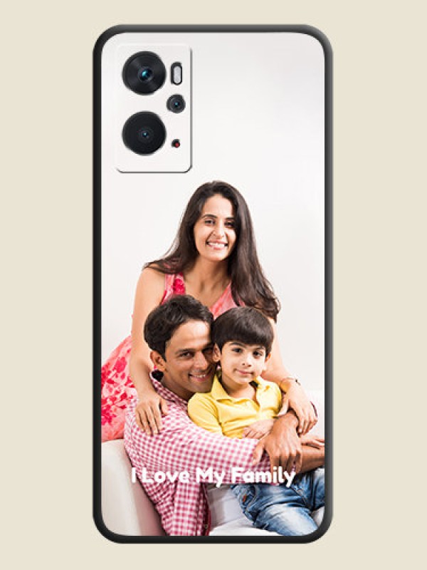 Custom Full Single Pic Upload With Text On Space Black Personalized Soft Matte Phone Covers -Oppo K10