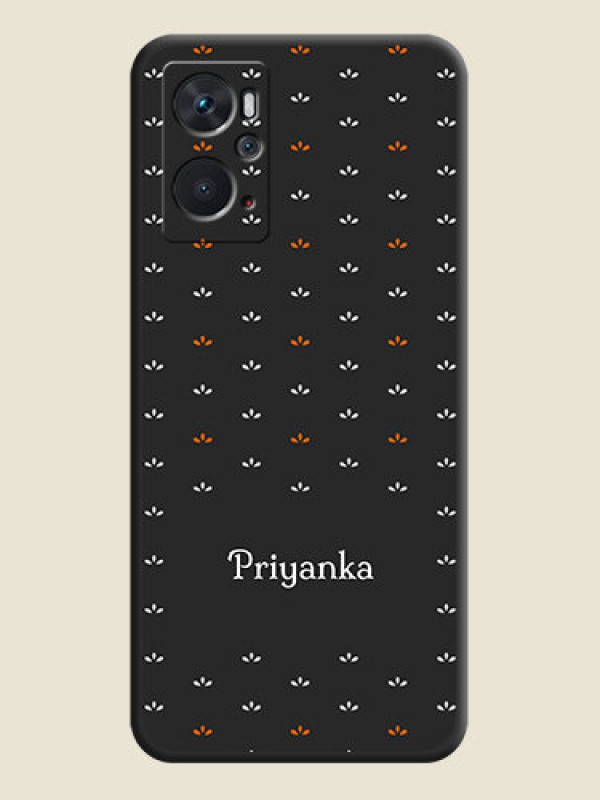 Custom Simple Pattern With Custom Text On Space Black Personalized Soft Matte Phone Covers -Oppo K10