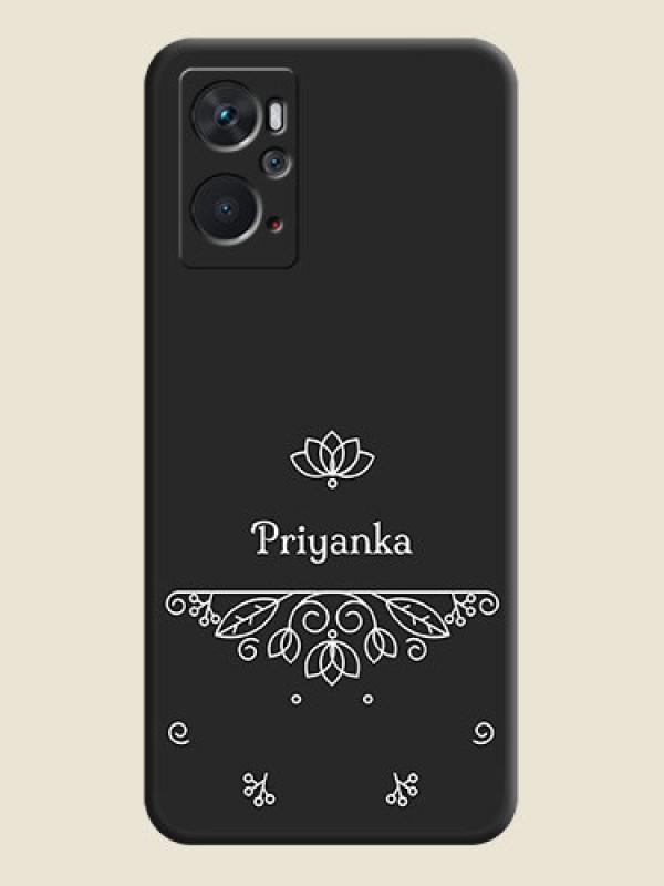 Custom Lotus Garden Custom Text On Space Black Personalized Soft Matte Phone Covers -Oppo K10