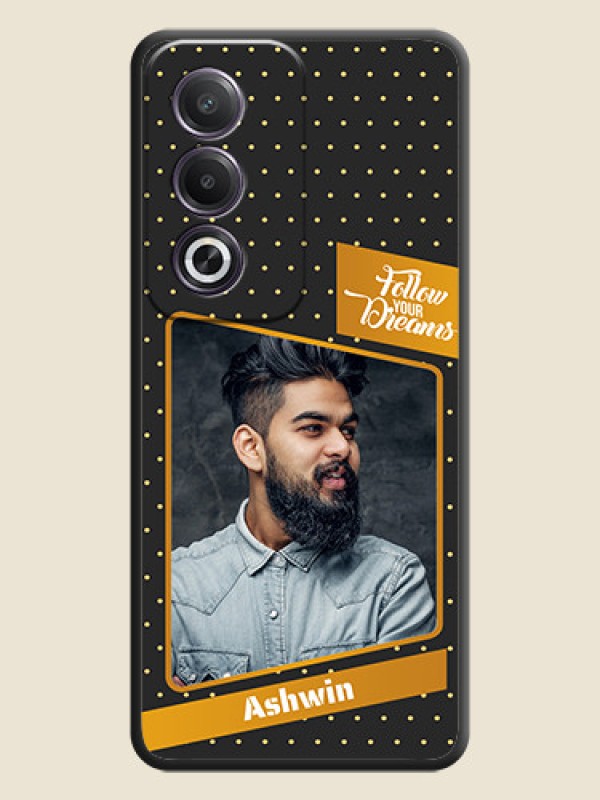 Custom Follow Your Dreams with White Dots On Space Black Custom Soft Matte Mobile Back Cover - Oppo K12x 5G