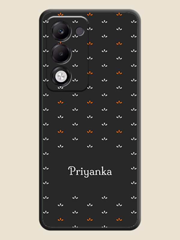 Custom Simple Pattern With Custom Text On Space Black Custom Soft Matte Mobile Back Cover - Oppo k13x 5G