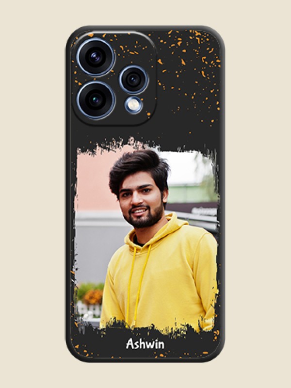 Custom Spray Free Design on Photo On Space Black Custom Soft Matte Mobile Back Cover - Oppo Reno 15 5G