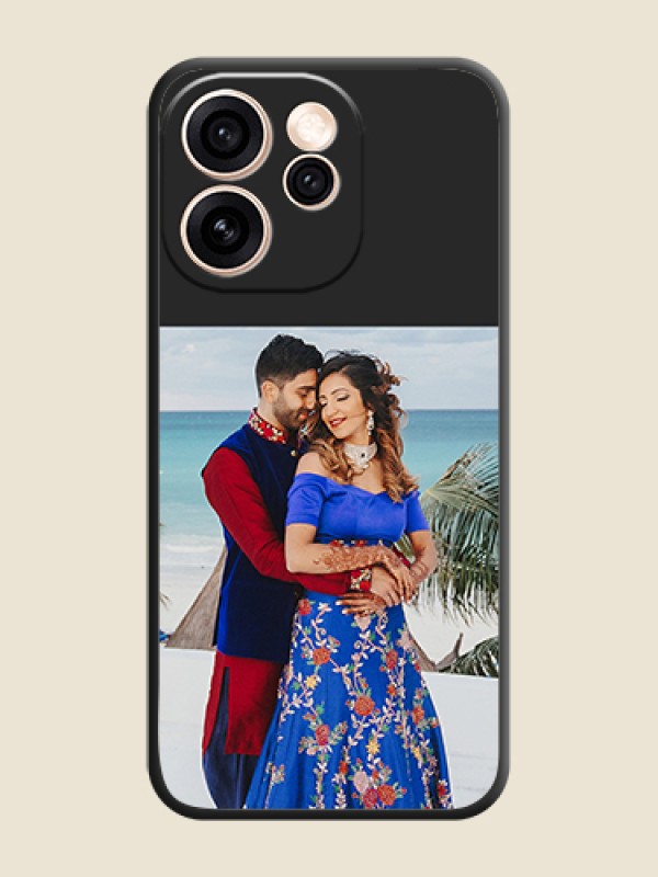 Custom Image Upload With Space Black Color On Custom Soft Matte Mobile Back Cover - Oppo Reno 15 Pro 5G