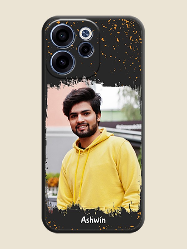 Custom Spray Free Design on Photo On Space Black Custom Soft Matte Mobile Back Cover - Oppo Reno 15C 5G