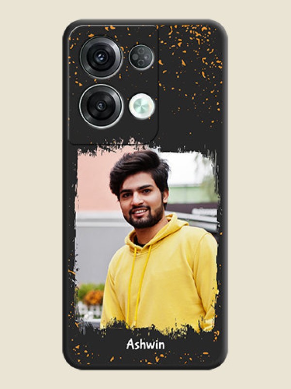 Custom Spray Free Design on Photo on Space Black Soft Matte Phone Cover - Oppo Reno 8 Pro 5G