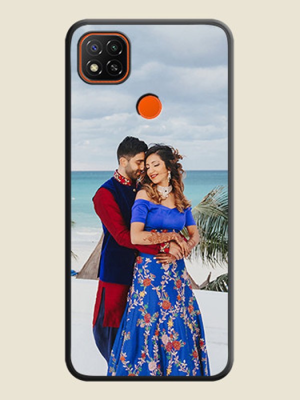 Custom Full Single Pic Upload On Space Black Personalized Soft Matte Phone Covers -Poco C31