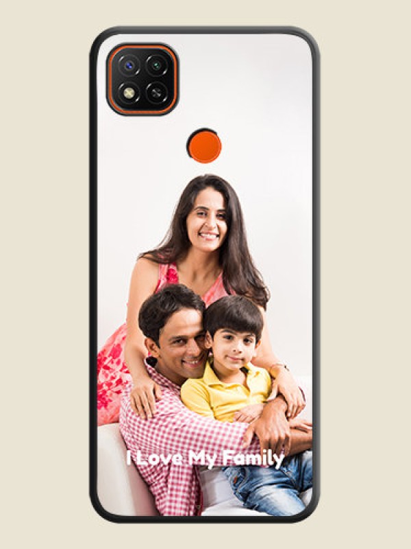 Custom Full Single Pic Upload With Text On Space Black Personalized Soft Matte Phone Covers -Poco C31