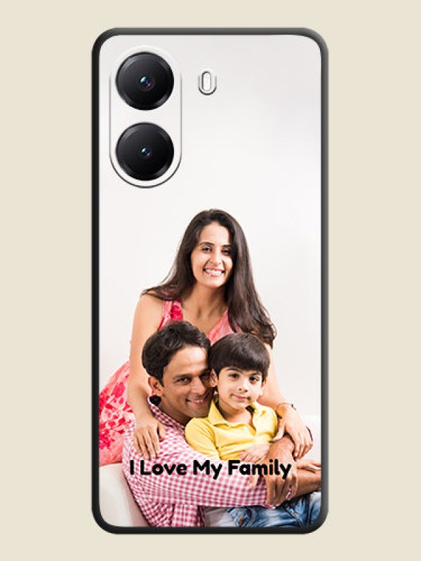 Custom Full Single Pic Upload With Text On Space Black Custom Soft Matte Mobile Back Cover - Poco X7 Pro 5G