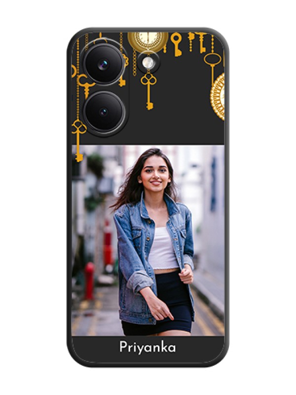 Custom Decorative Design with Text On Space Black Custom Soft Matte Mobile Back Cover - Poco X8 Pro 5G