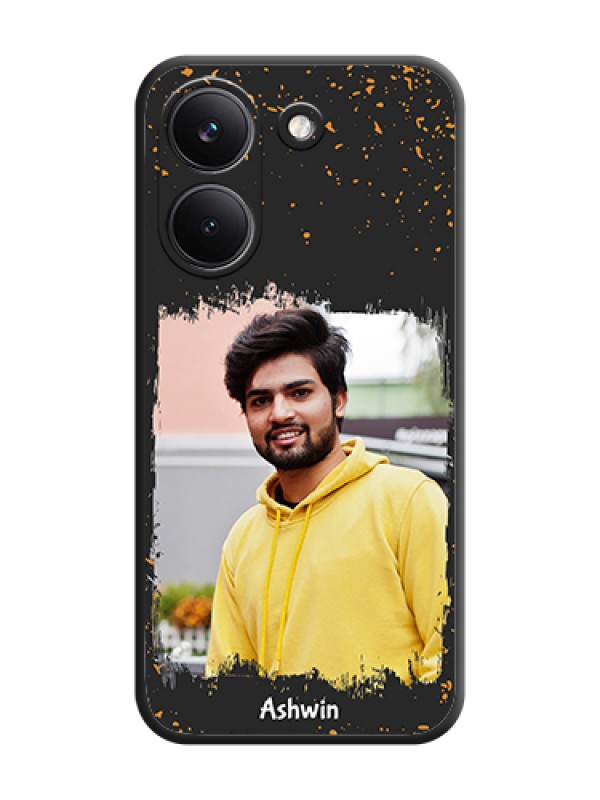 Custom Spray Free Design on Photo On Space Black Custom Soft Matte Mobile Back Cover - Poco X8 Pro 5G