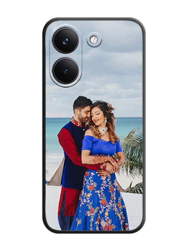 Custom Full Single Pic Upload On Space Black Custom Soft Matte Mobile Back Cover - Poco X8 Pro 5G