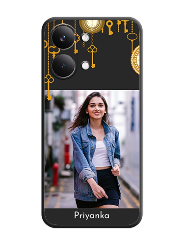 Custom Decorative Design with Text On Space Black Custom Soft Matte Mobile Back Cover - Poco X8 Pro Max 5G