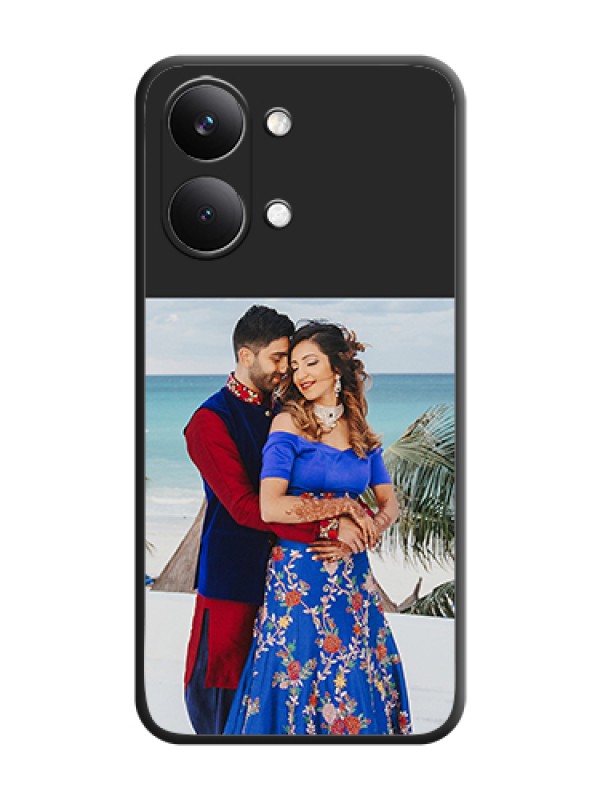 Custom Image Upload With Space Black Color On Custom Soft Matte Mobile Back Cover - Poco X8 Pro Max 5G