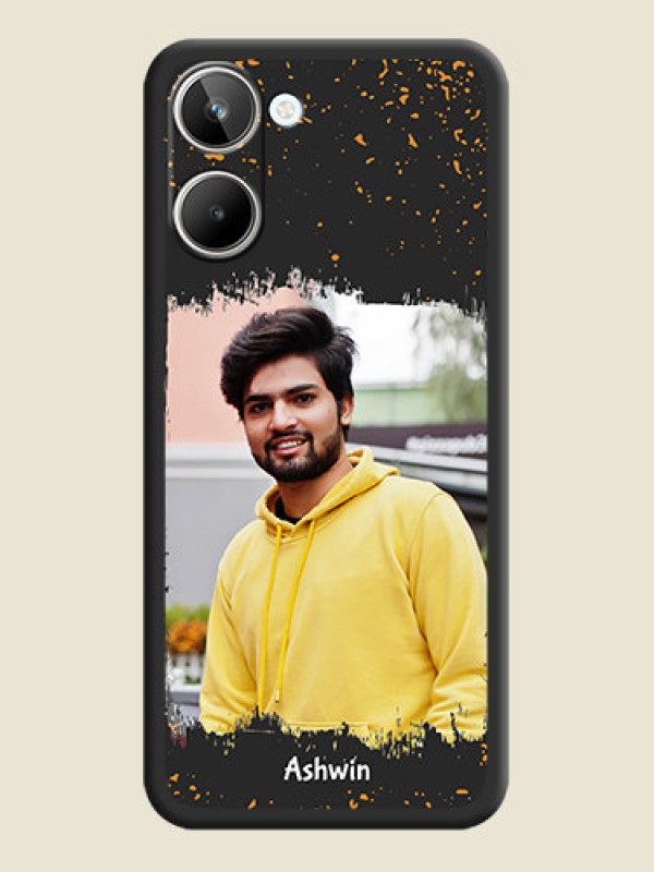 Custom Spray Free Design on Photo on Space Black Soft Matte Phone Cover - Realme 10