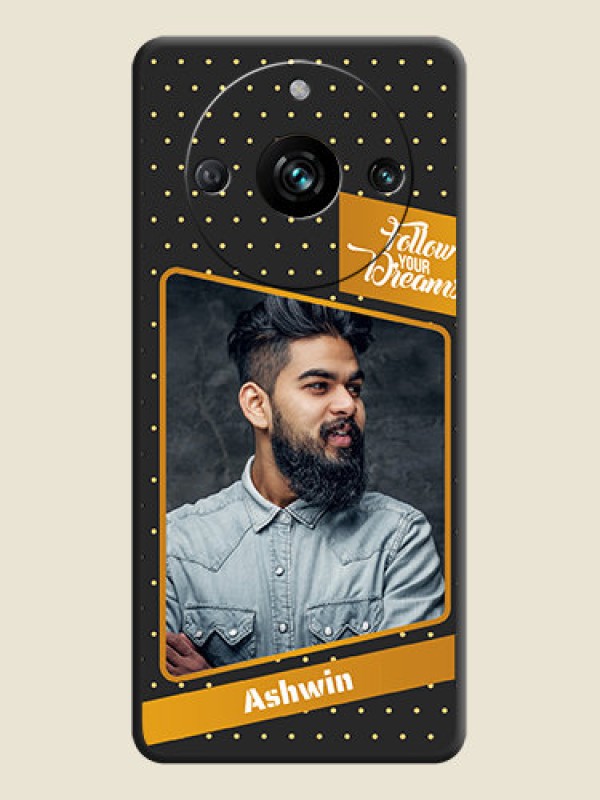 Custom Follow Your Dreams with White Dots on Space Black Custom Soft Matte Phone Cases - Realme 11 Pro 5G