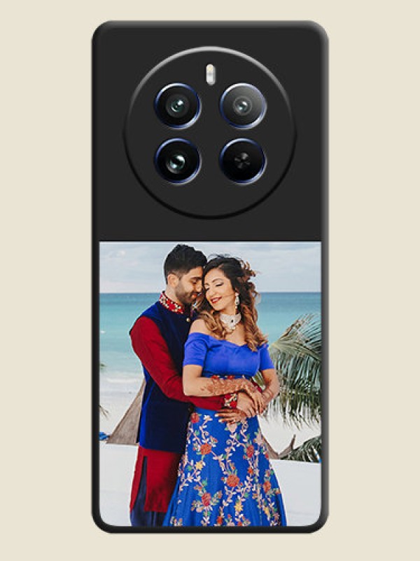 Custom Image Upload With Space Black Color On Custom Soft Matte Mobile Back Cover - Realme 12 Pro 5G